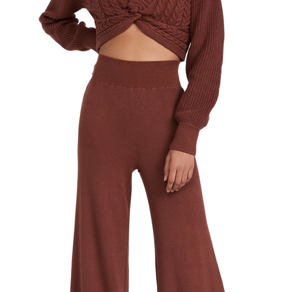 Free People Emilie Sweater Set NWT Size Large Cherry Cola - Picture 4 of 4